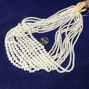 Occupied Japan Glass Beads 2mm to 8 mm (2)strands 210+ beads Sparrow Brand